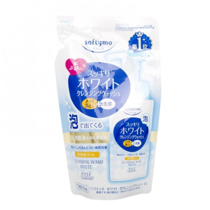 Kose - Softymo - White Cleansing Foam Refill - 180ml