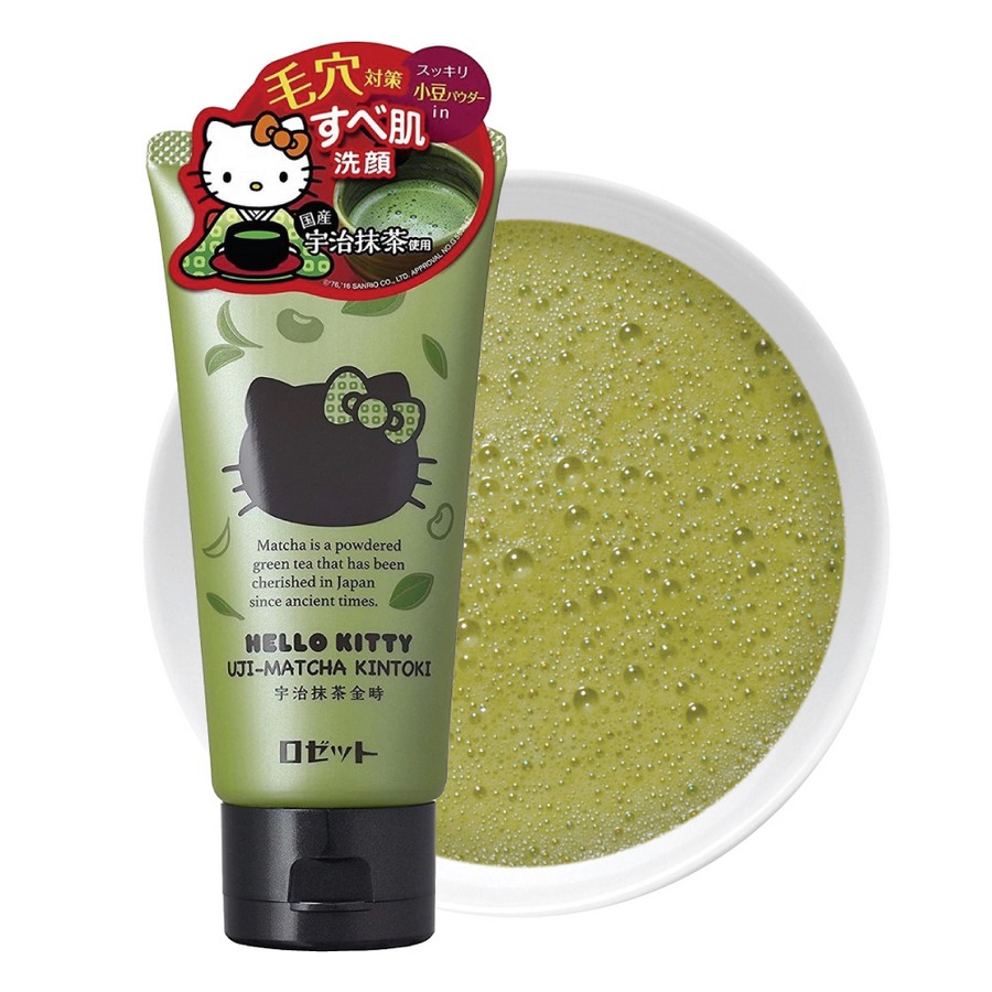 Rosette - Gel nettoyant pour le visage Hello Kitty Uji-Matcha Kintoki - 120g