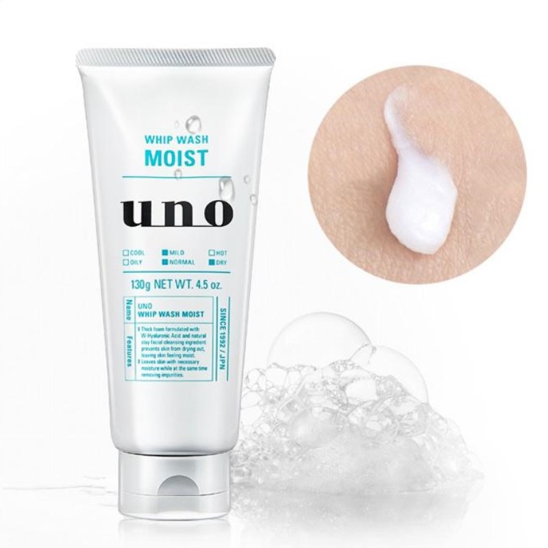 Shiseido - Uno - Fouet Wash Moist - 130g