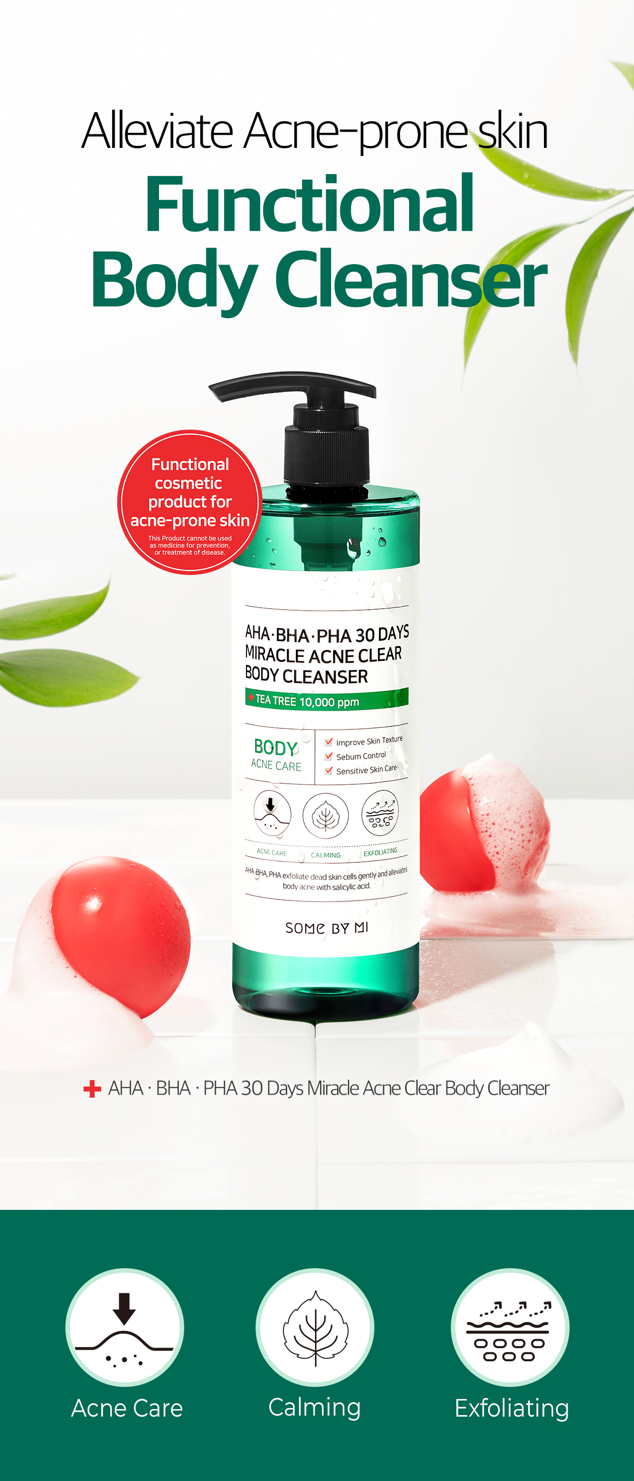 SOME BY MI - AHA-BHA-PHA 30days Miracle Acne Clear Body Cleanser - 400g