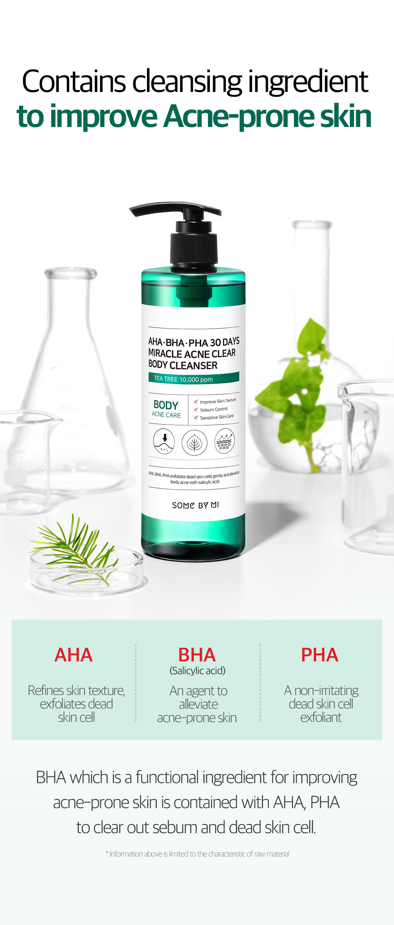 SOME BY MI - AHA-BHA-PHA 30days Miracle Acne Clear Body Cleanser - 400g