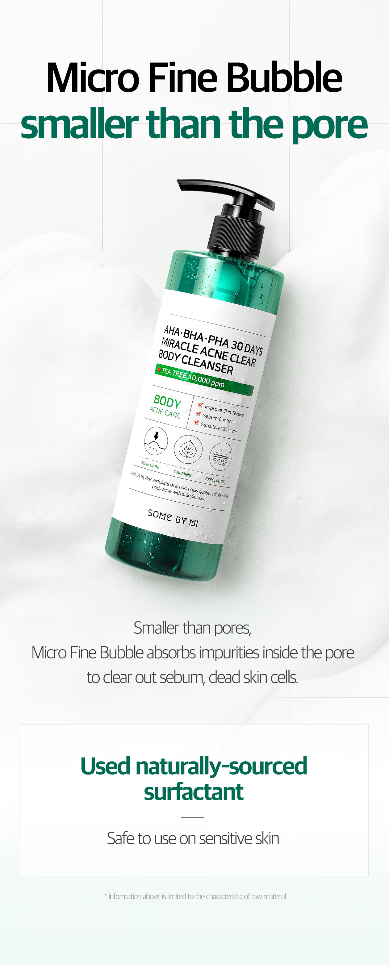 SOME BY MI - AHA-BHA-PHA 30days Miracle Acne Clear Body Cleanser - 400g
