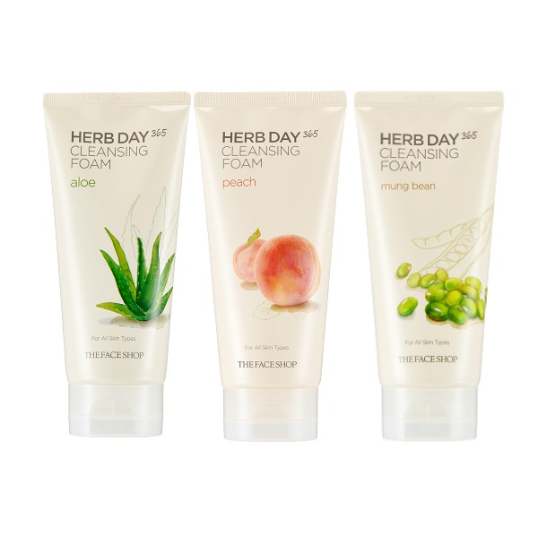 THE FACE SHOP - Nettoyant moussant Herb Day 365