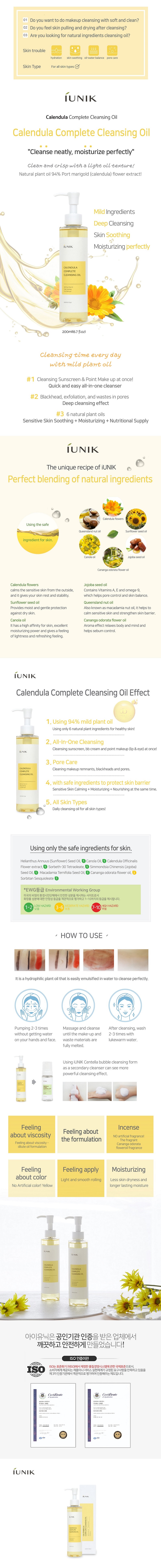 iUNIK - Calendula Complete Cleansing Oil