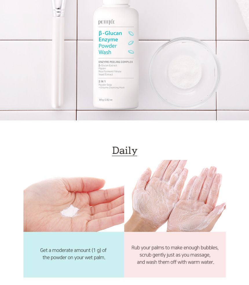 PETITFEE - Beta Glucan Enzyme Wash Wash - 80G