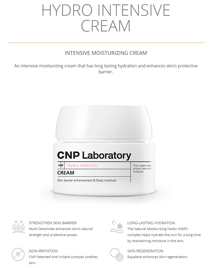 CNP LABORATORY - Crème Hydro Intensive - 50ml