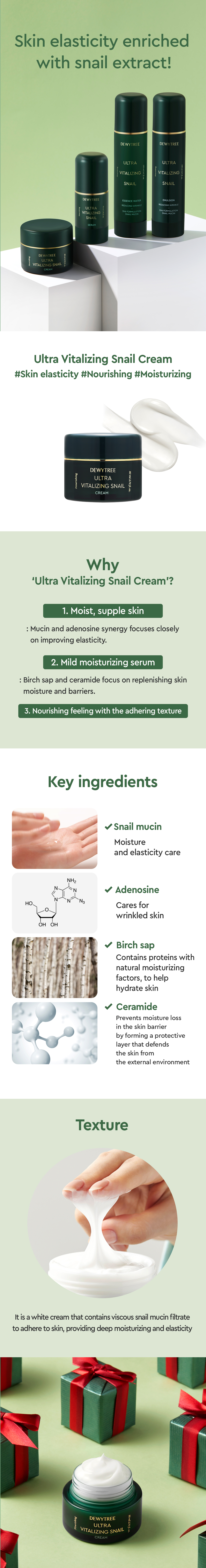 DEWYTREE - Ultra Vitalizing Snail Cream - 80ml