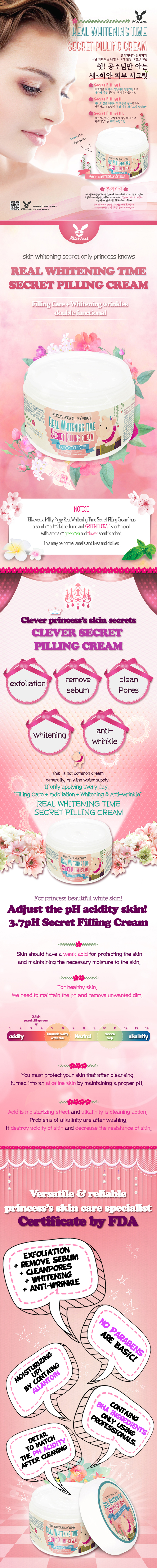 Elizavecca - Milky Piggy Real Whitening Time Secret Pilling Cream
