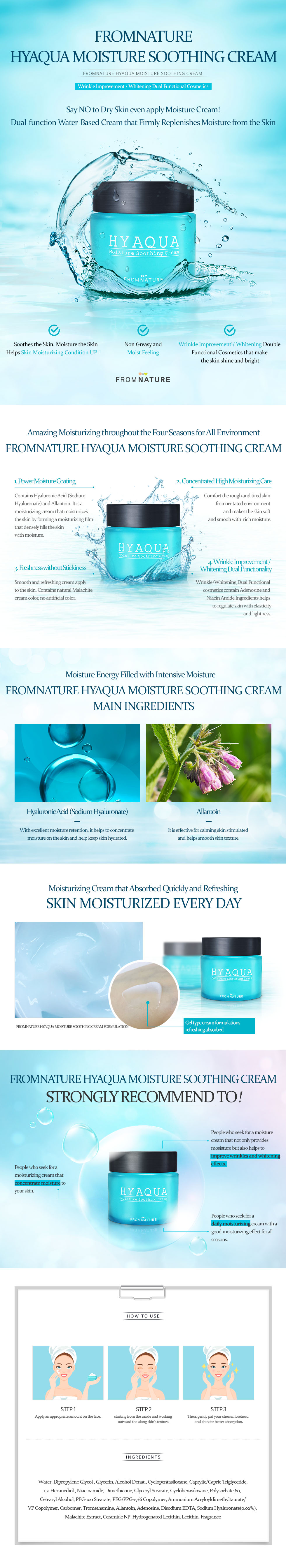 FROM NATURE - Hyaqua Moisture Apaisante Crème