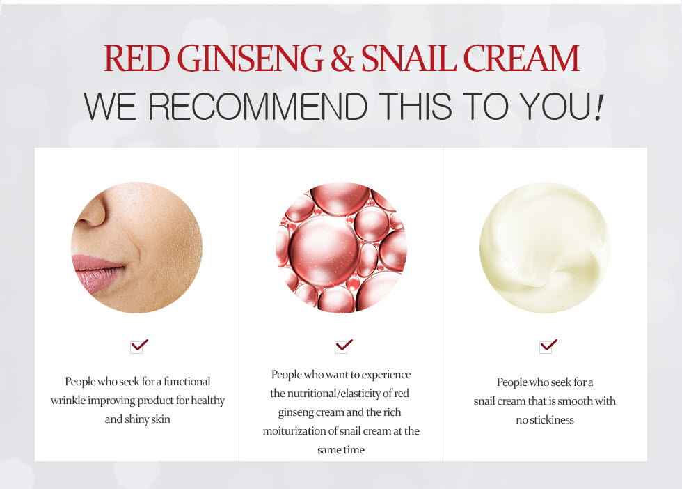 FROM NATURE - Crème de ginseng rouge et d'escargot - 100ml