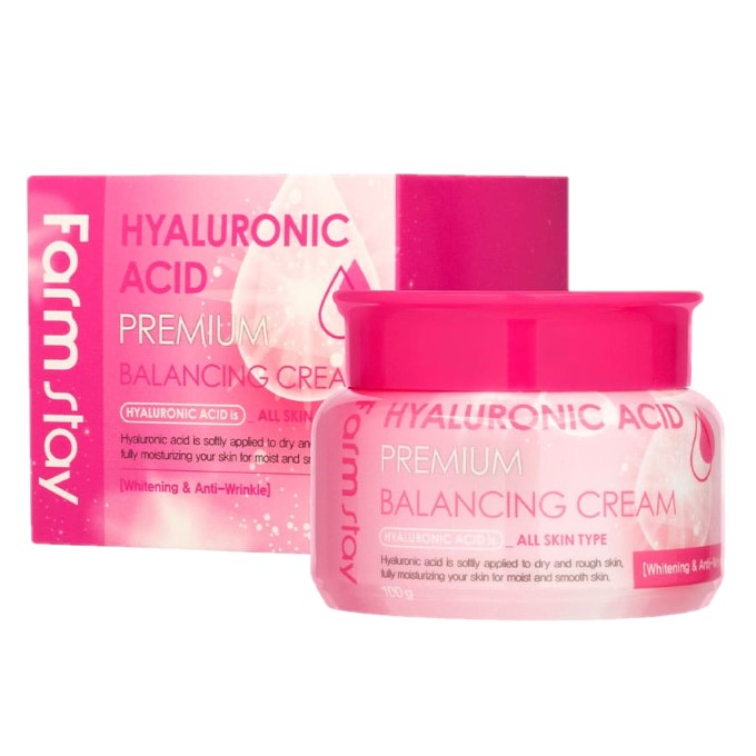 Farm Stay - Crème équilibrante premium à l'acide hyaluronique - 100g
