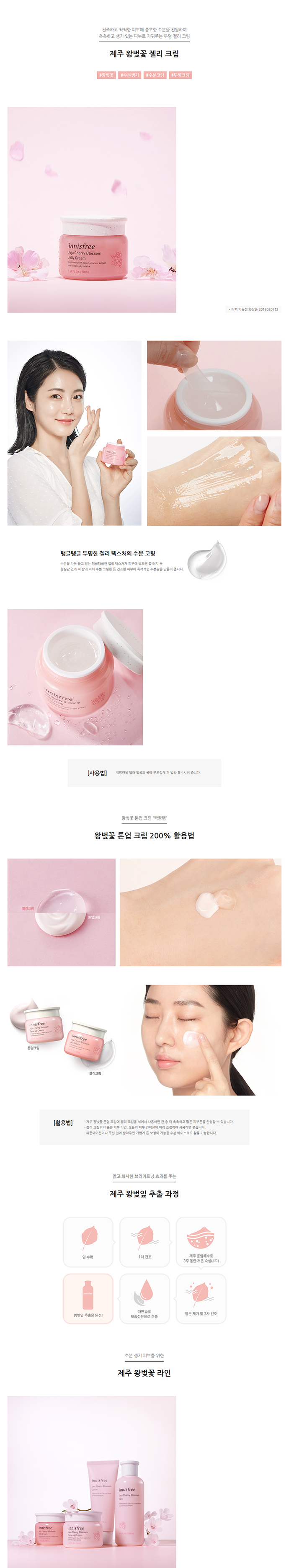 innisfree - Jeju Cherry Blossom Jelly Cream