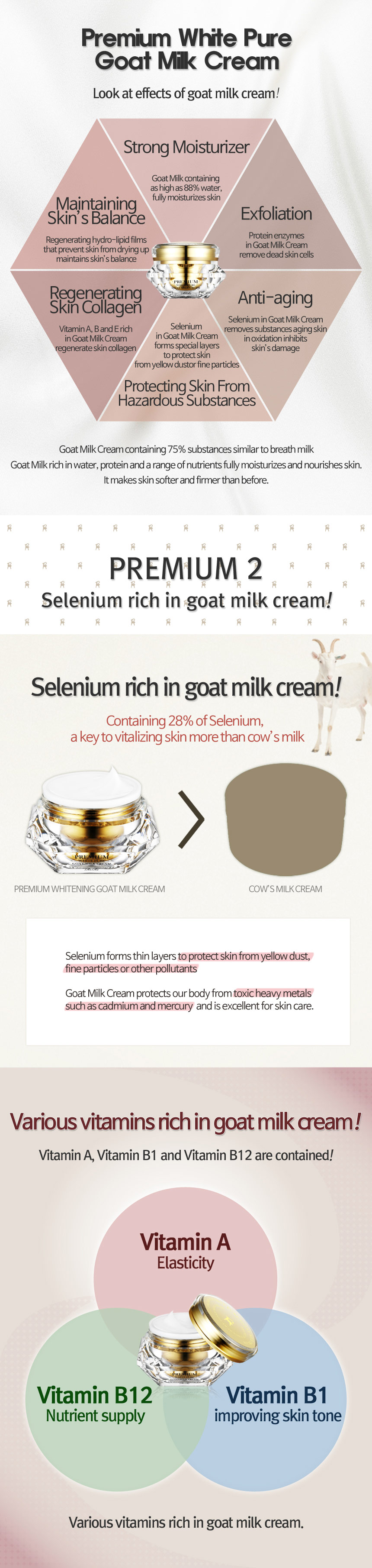 RiRe - Premium White Pure Goat Milk Cream
