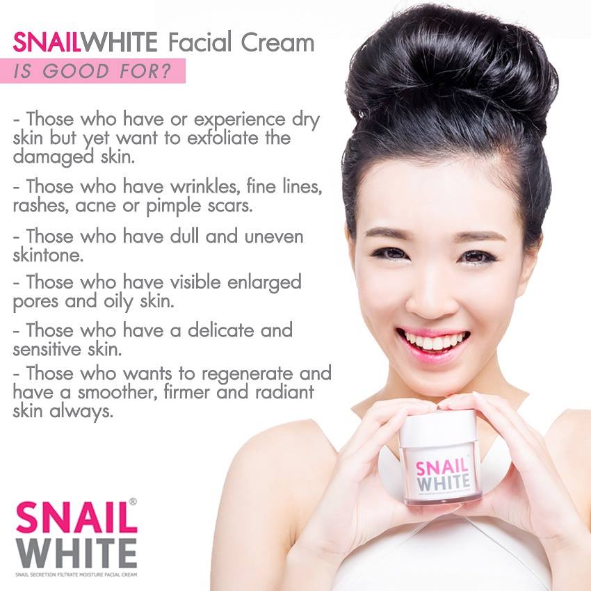 Snail White - Crème hydratante pour le visage Snail White