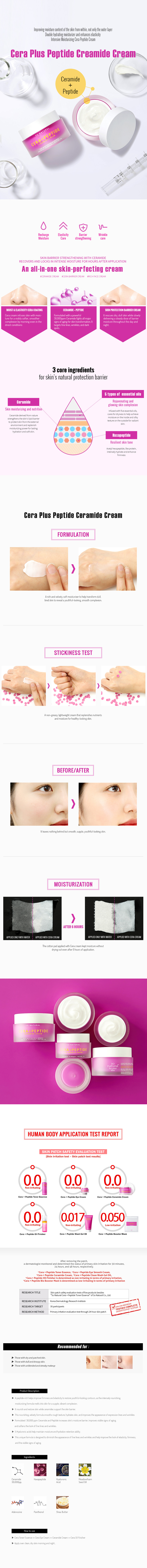 So Natural - Cera Plus Peptide Ceramide Cream - 50ml