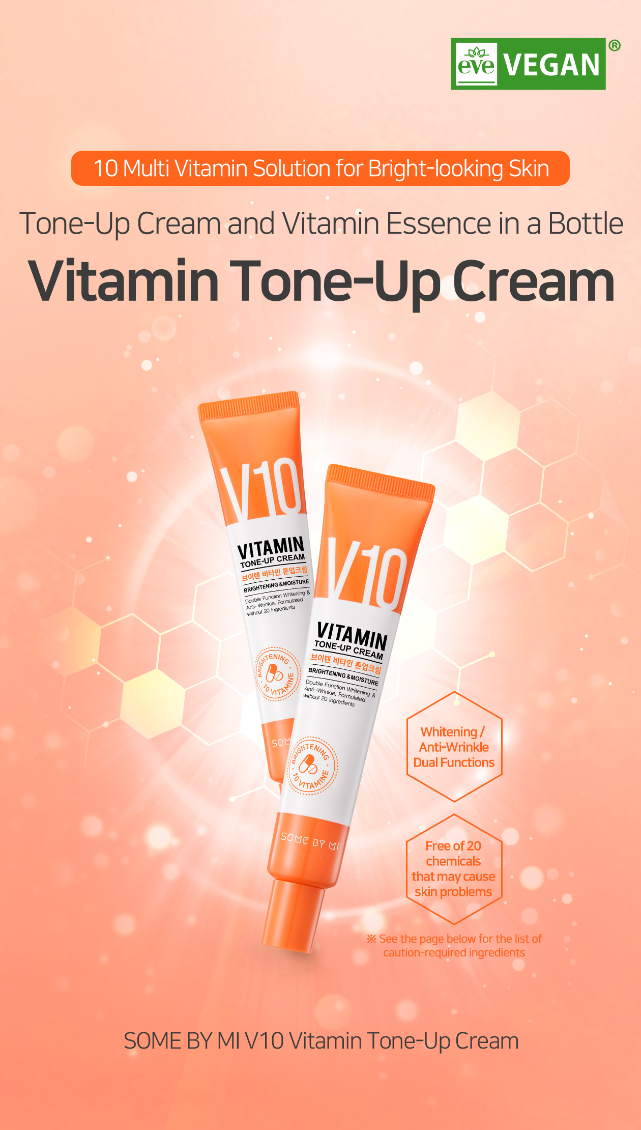 SOME BY MI - V10 Vitamin Tone Up Cream - 50ml