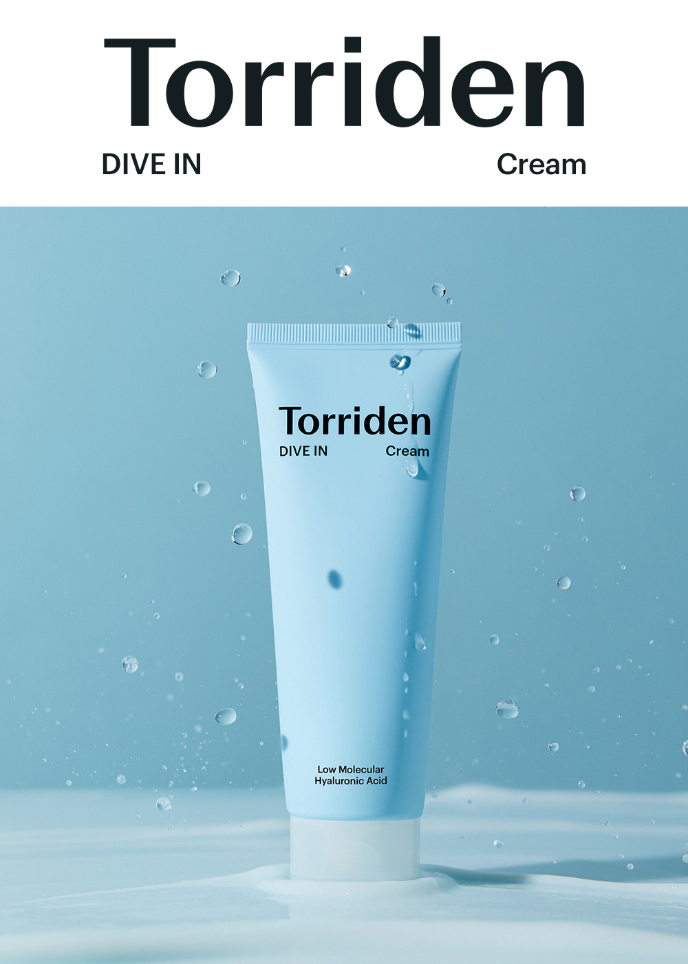 Torriden - Crème d'acide hyaluronique à faible poids moléculaire DIVE-IN - 80 ml