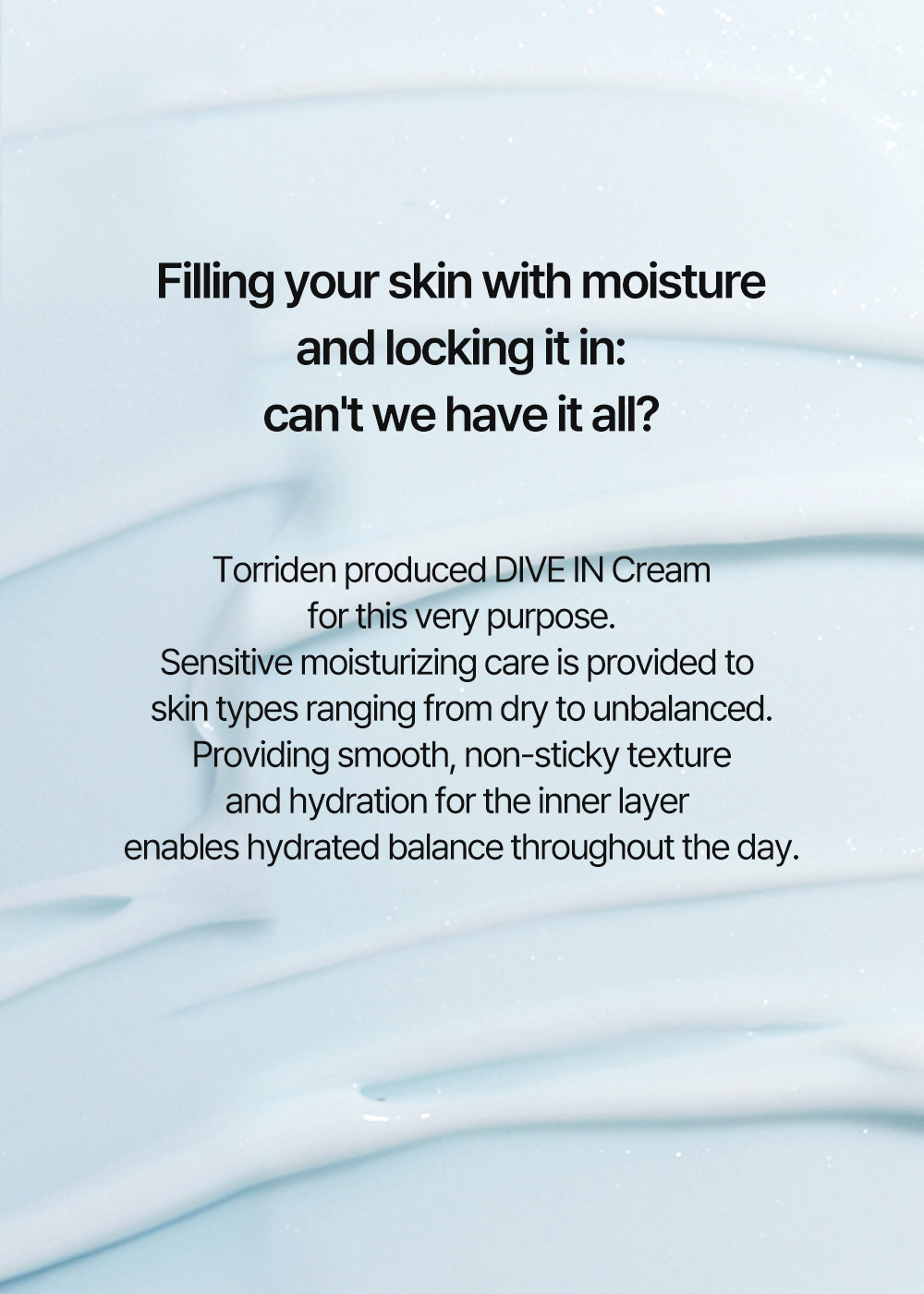 Torriden - Crème d'acide hyaluronique à faible poids moléculaire DIVE-IN - 80 ml