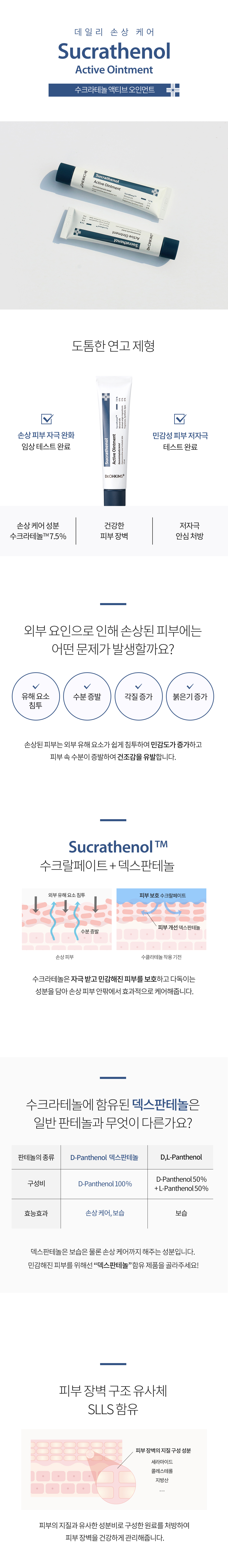 TONYMOLY - Dr. Ohkims Sucrathenol Active Ointment - 15ml