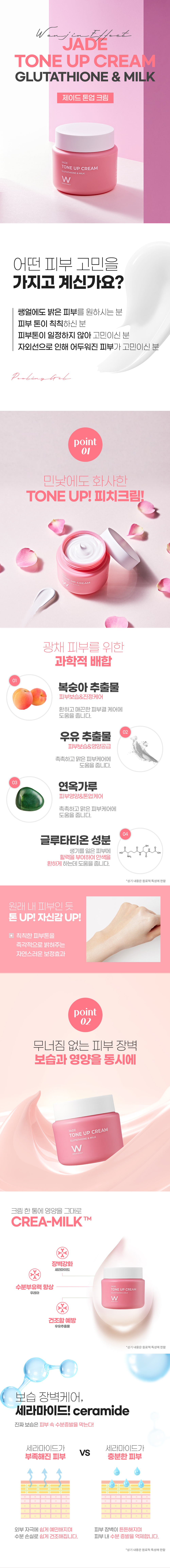 Wonjin - Jade Tone Up Cream - 100ml