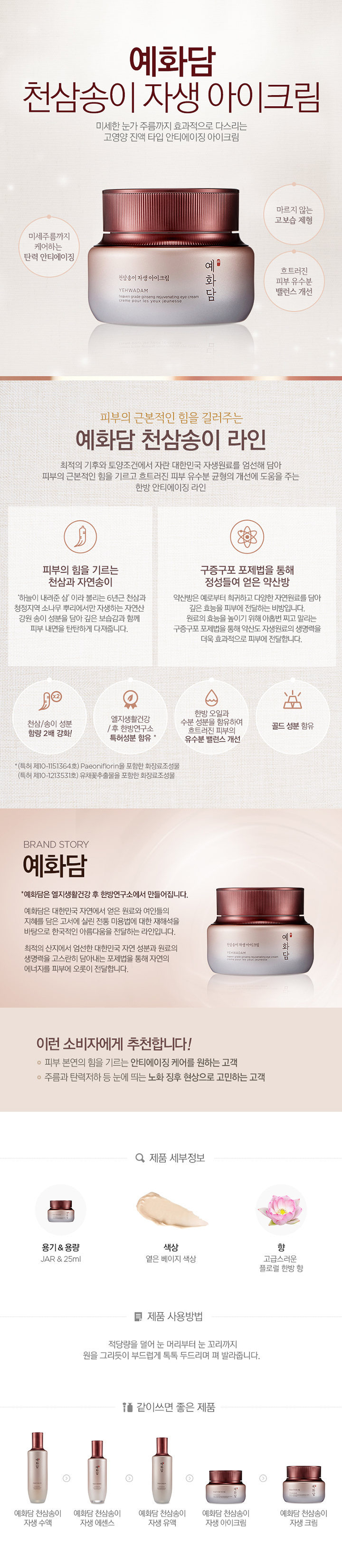 The Face Shop - Yehwadam Heaven Grade Ginseng Rejuvenating Eye Cream