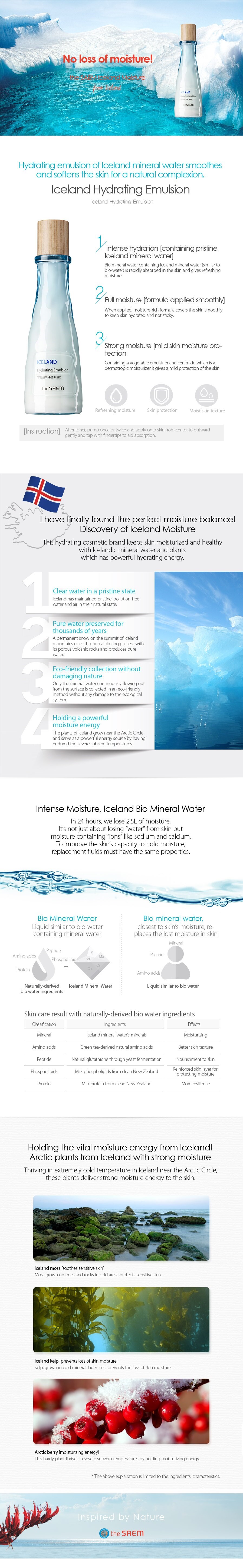 The Saem - Iceland Émulsion hydratante