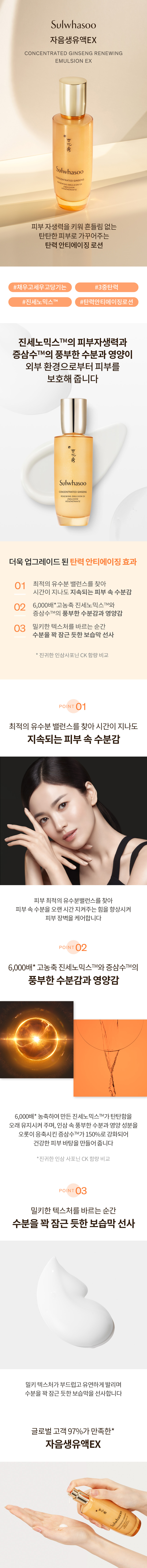 Sulwhasoo - Concentrated Ginseng Émulsion Renouvelante EX - 125ml
