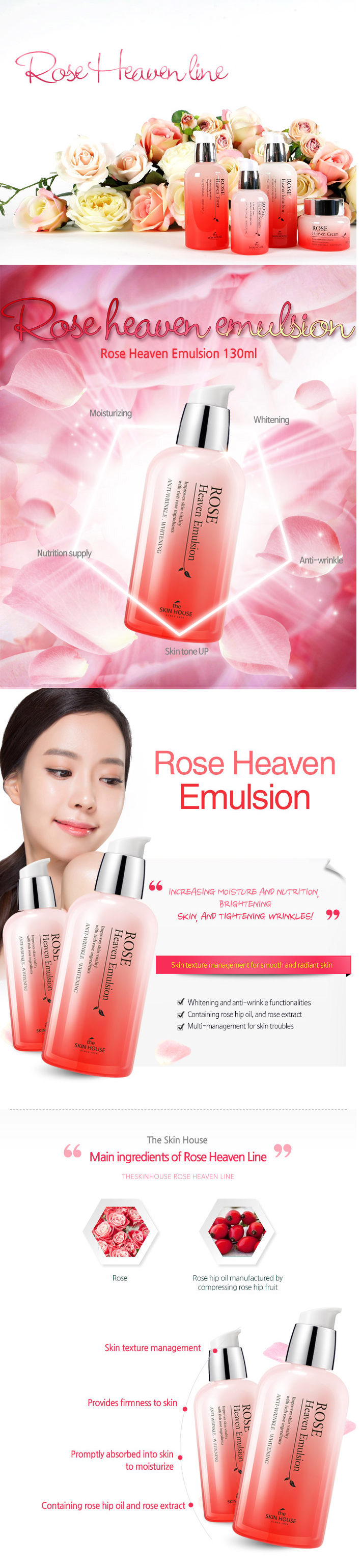 the SKIN HOUSE - Rose Heaven Emulsion - 130ml