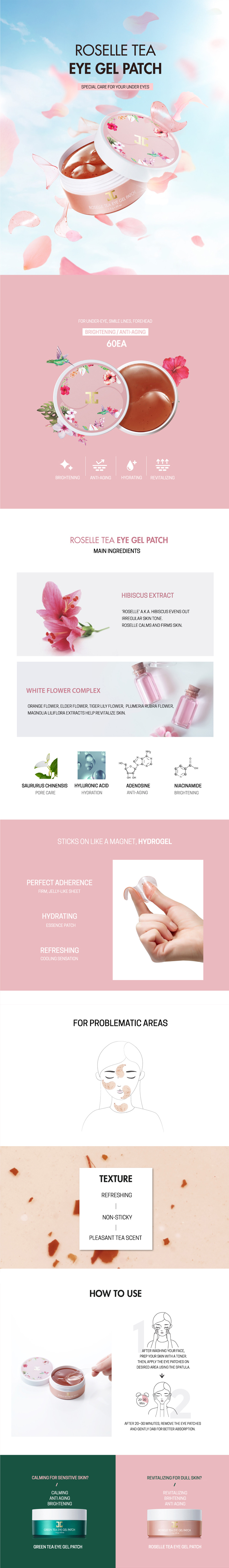 JAYJUN - Patch Gel pour les Yeux Thé Roselle