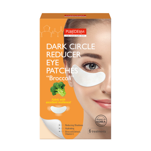 PUREDERM - Patchs yeux anti-cernes "BROCCOLI" - 6 treatments