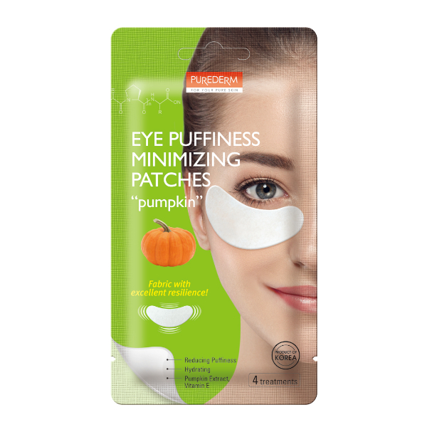 PUREDERM - Patchs Minimisant Puffiness Yeux "PUMPKIN" - 4 traitements