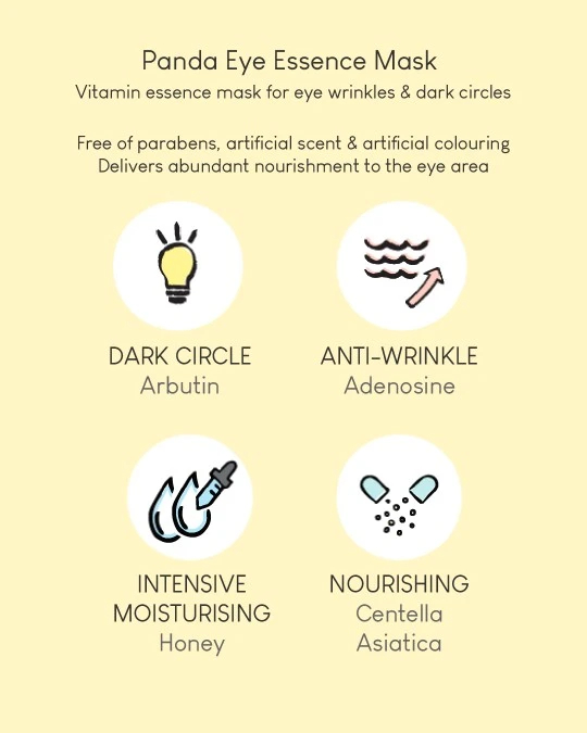 Wish Formula - Panda Eye Essence Mask - 1pack (10pcs)