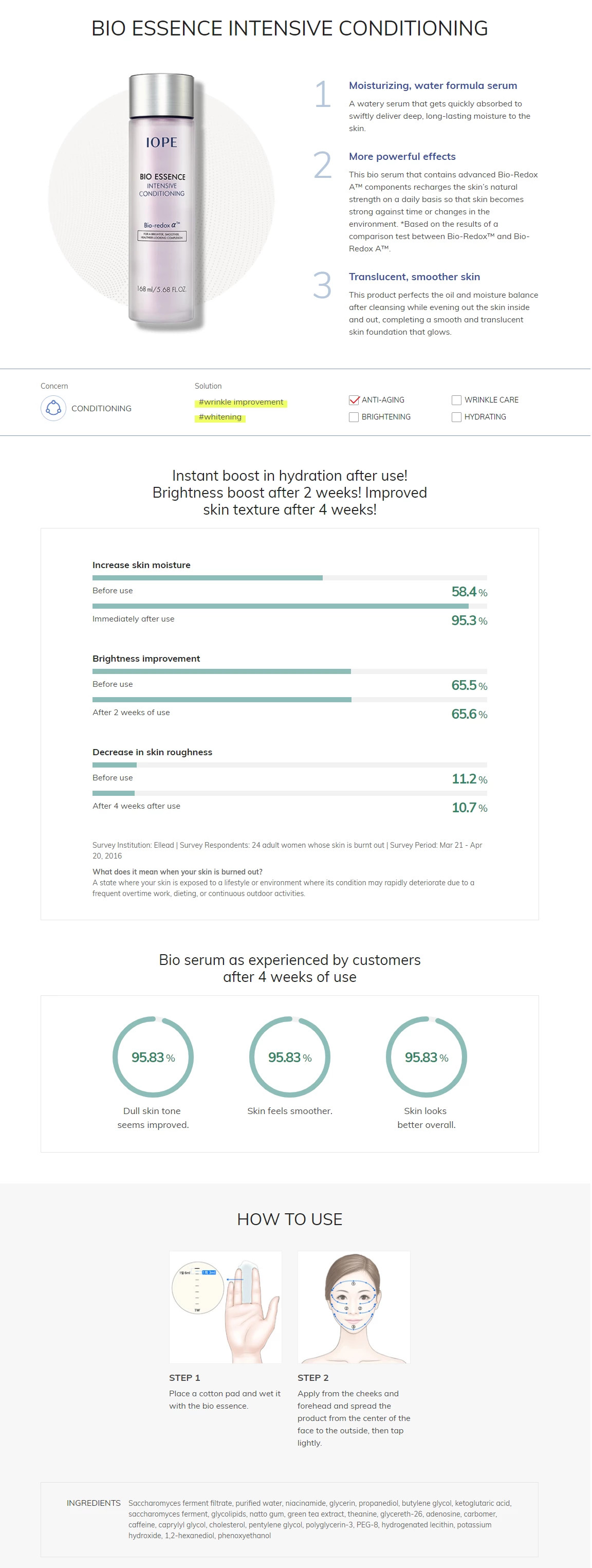 IOPE - Bio Conditionnement intensif d'essence