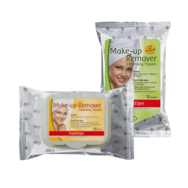PUREDERM - Lingettes démaquillantes démaquillantes