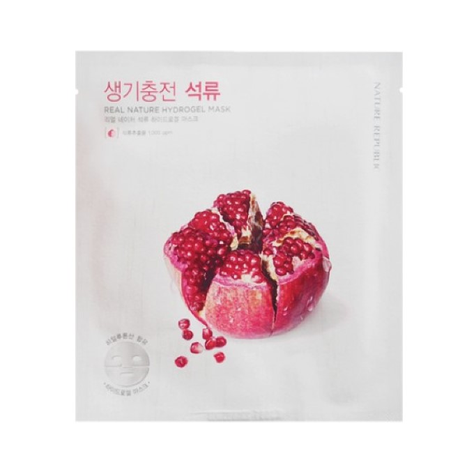 NATURE REPUBLIC - Real Nature Masque Hydrogel - Pomegranate