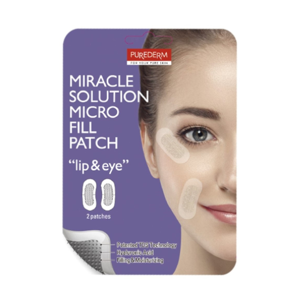 PUREDERM - Miracle Solution Micro Fill patch - Lip & Eye - 2 patches