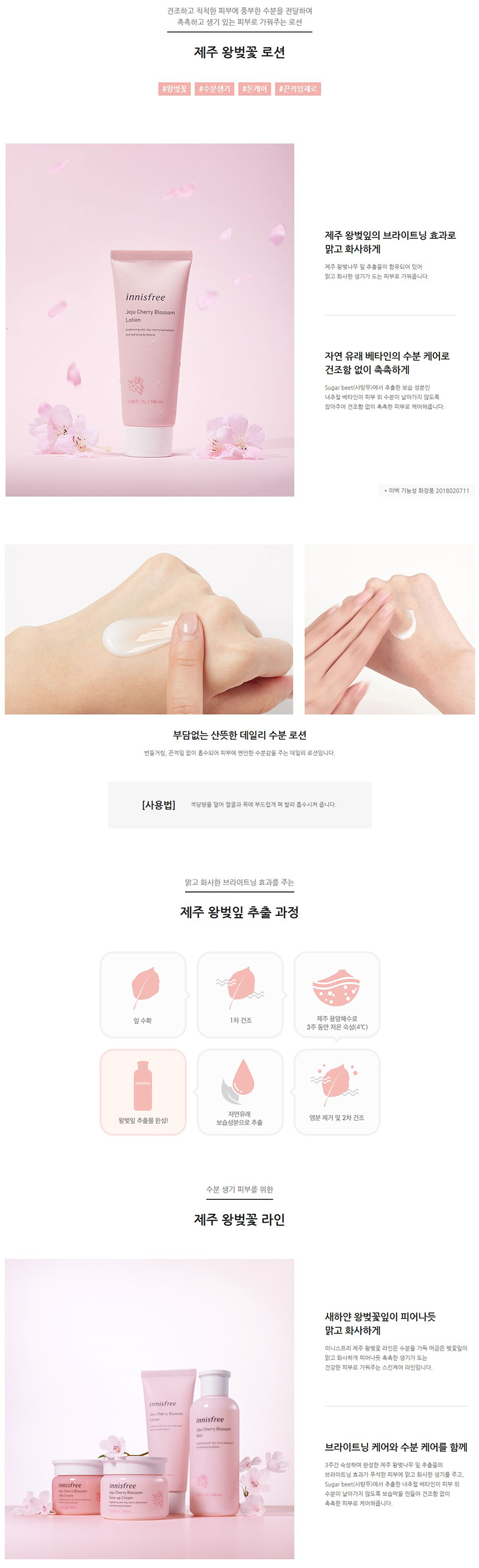 innisfree - Jeju Cherry Blossom Lotion