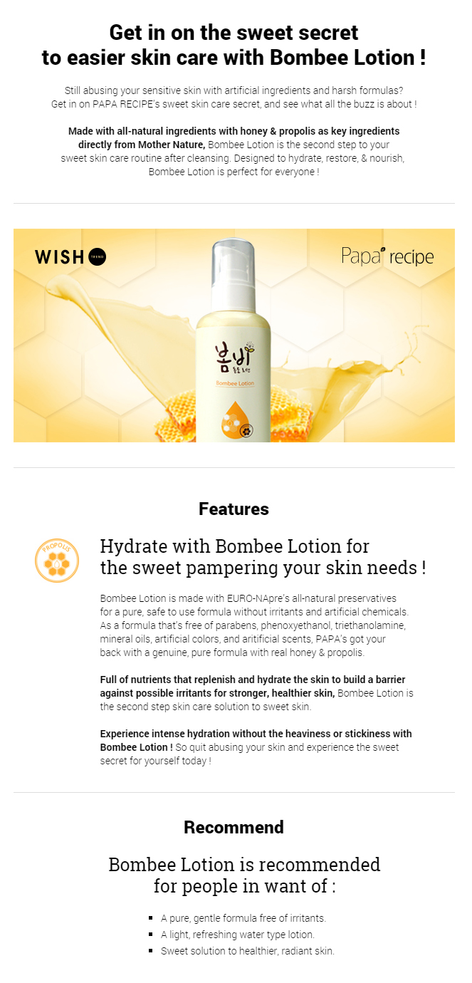 Papa Recipe - Bombee Lotion