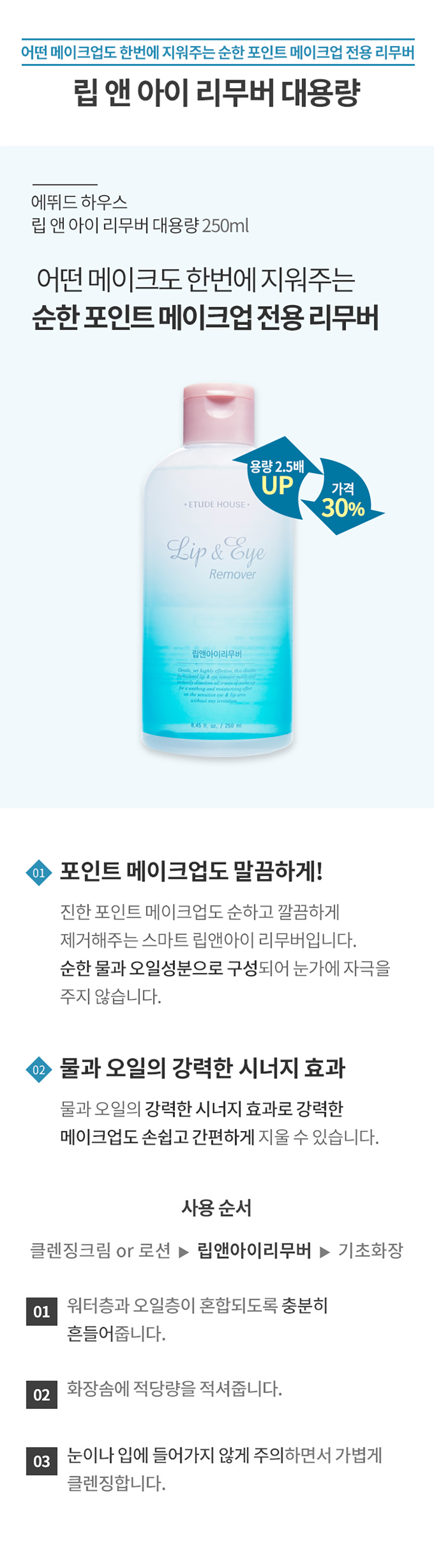 Etude House - Lip & Eye Remover - 250ml