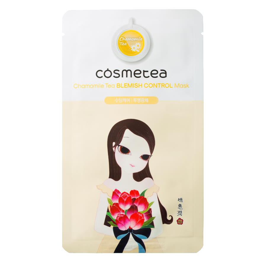 COSMETEA - Masque de contrôle du thé - Camomille Tache - 1pack (10pcs)