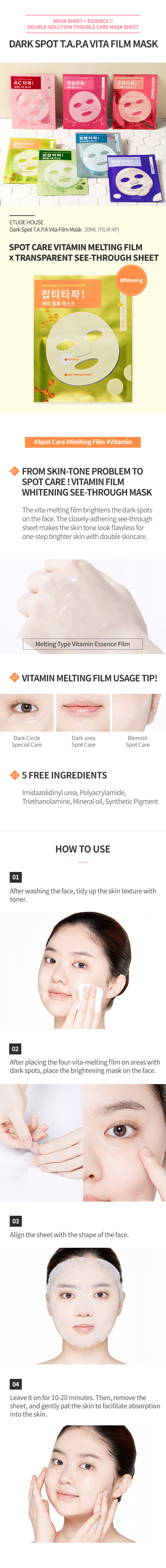 Etude House - Masque de film TAPA Vita Dark Spot