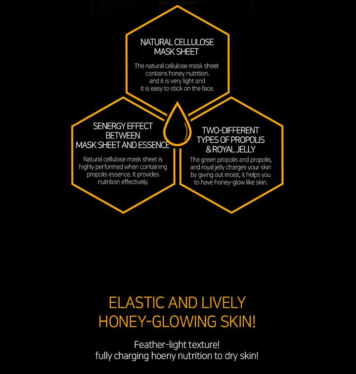 JMsolution - Honey Luminous Royal Propolis Mask - 10pcs