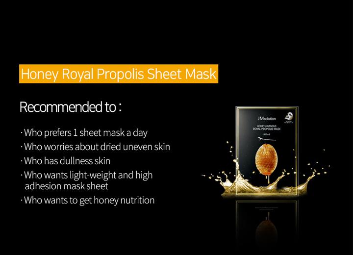 JMsolution - Honey Luminous Royal Propolis Mask - 10pcs