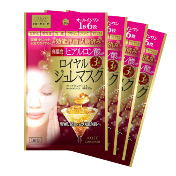 Kose - Clear Turn - Premium - Royal Jelly Mask - Hyaluronic Acid