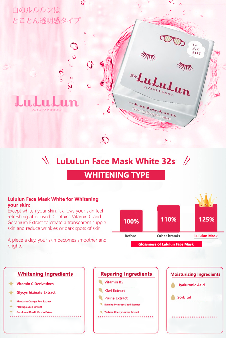 LuLuLun - White Refreshing Face Mask
