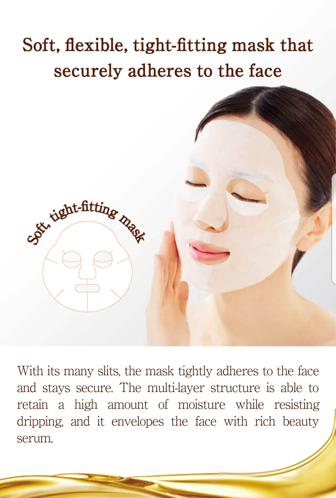 Mandom - Barrière de réparation Huile de karité Beurre, Masque facial (4pcs/boîte)