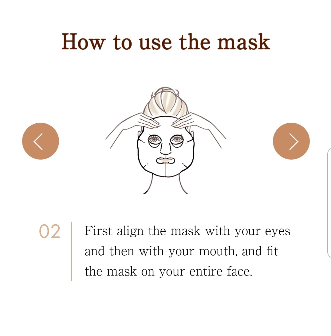 Mandom - Barrière de réparation Huile de karité Beurre, Masque facial (4pcs/boîte)