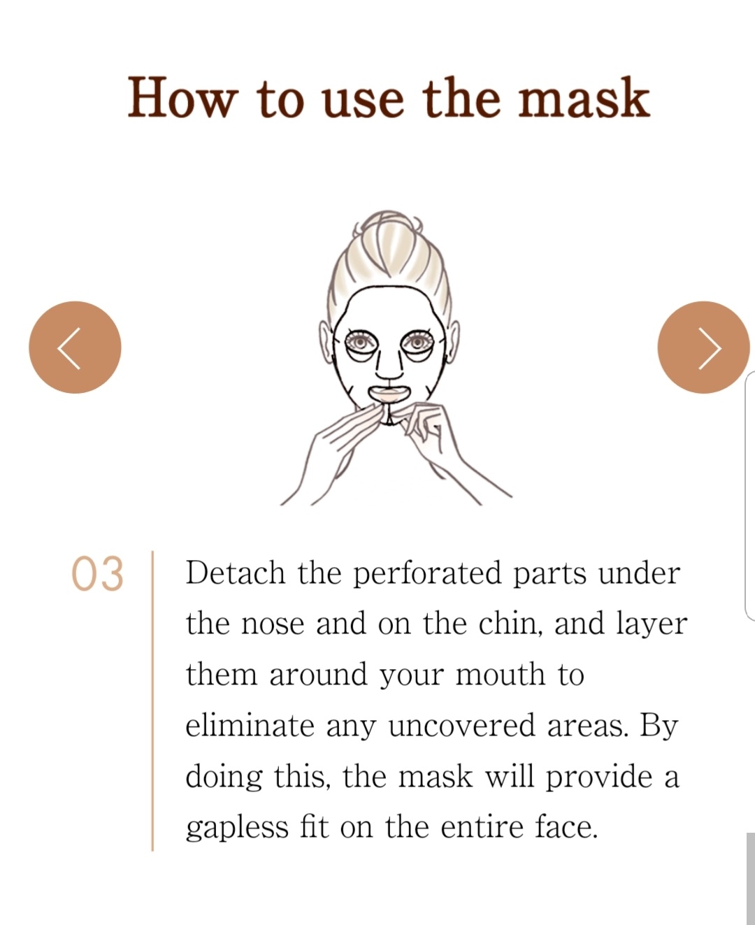 Mandom - Barrière de réparation Huile de karité Beurre, Masque facial (4pcs/boîte)