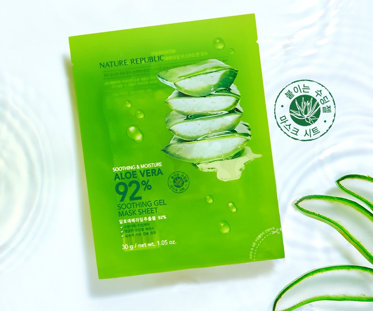 NATURE REPUBLIC - Soothing & Moisture Aloe Vera 92% Soothing Gel Mask Sheet