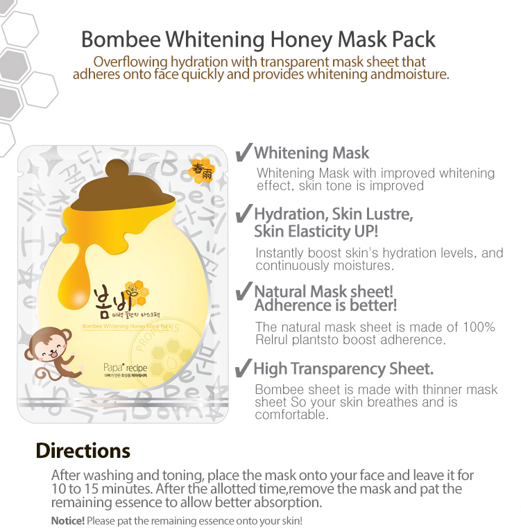 Papa Recipe - Bombee Whitening Honey Mask Pack